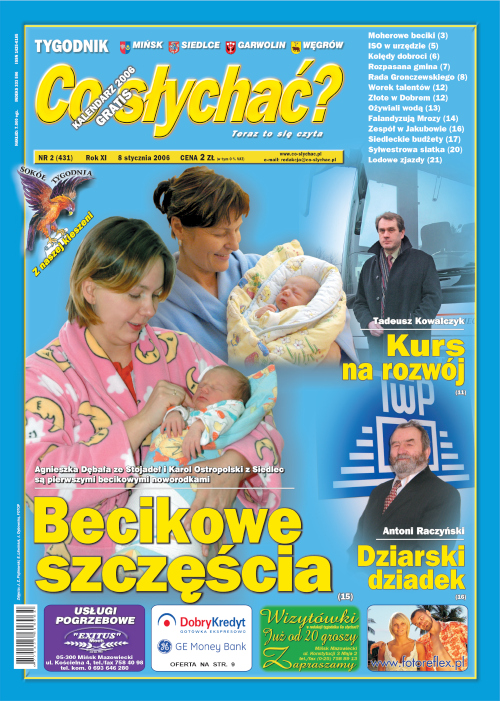 Okładka gazety Co słychać? - nr 2 (431) 2006